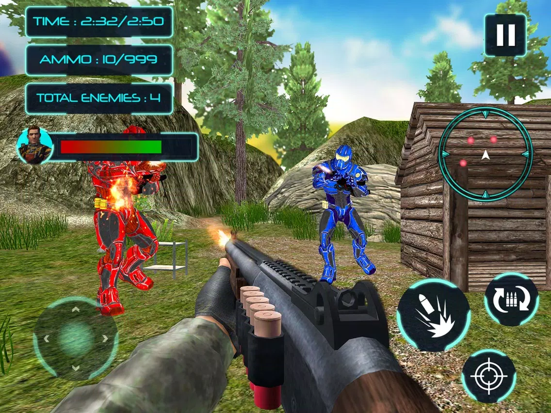 ภาพหน้าจอของ Futuristic Robot Shooting Battle 18 iPad 