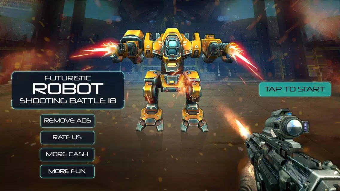 ภาพหน้าจอของ Futuristic Robot Shooting Battle 18