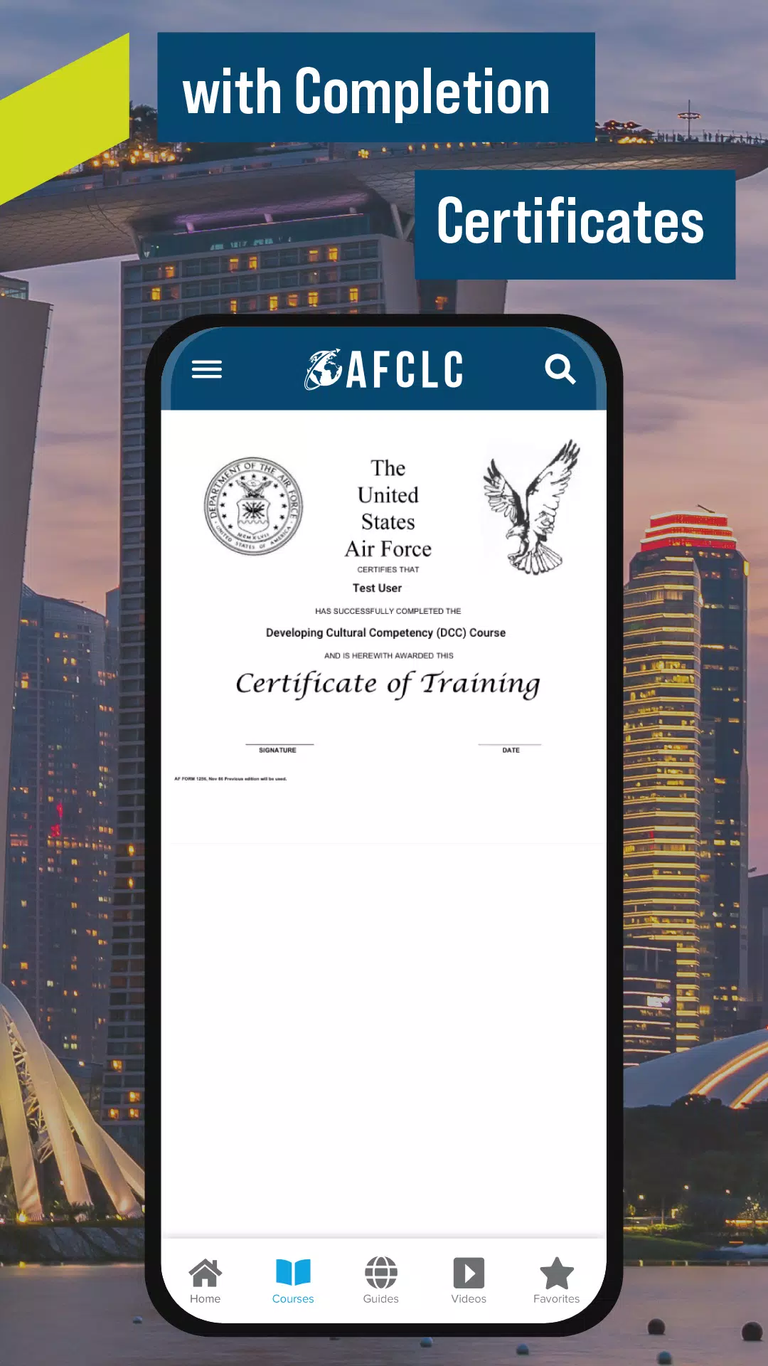 Air Force Culture Guide Screenshots