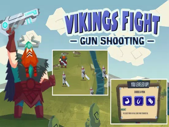 Vikings Fight:Gun Shooting iPad  سکرین شاٹس