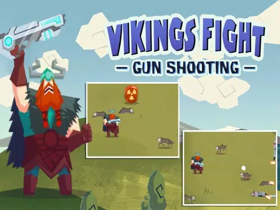 Vikings Fight:Gun Shooting iPad  سکرین شاٹس