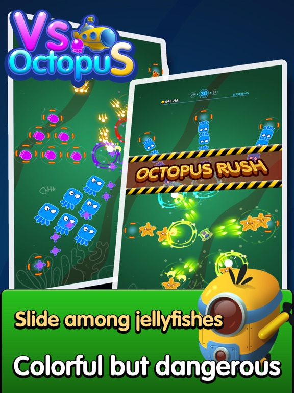 Capturas de tela do Vs. Octopus iPad 