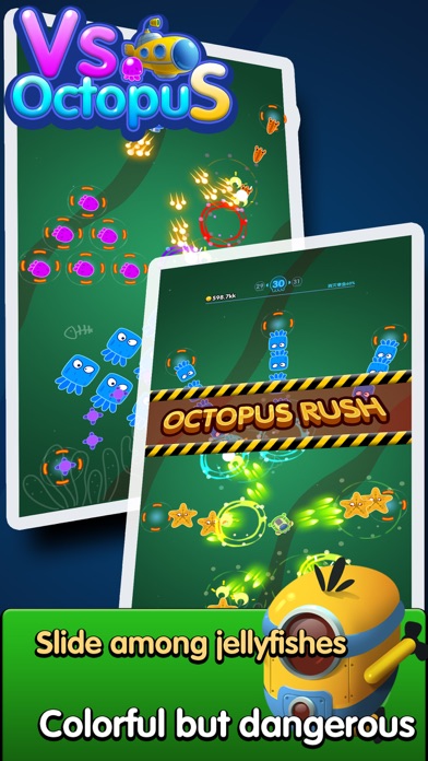 Capturas de tela do Vs. Octopus