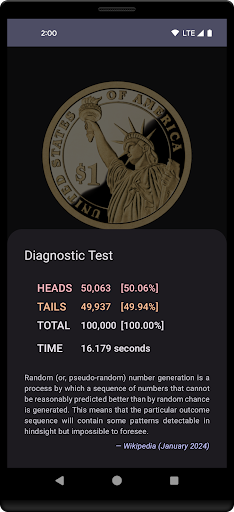 Simple Coin Flip Screenshots