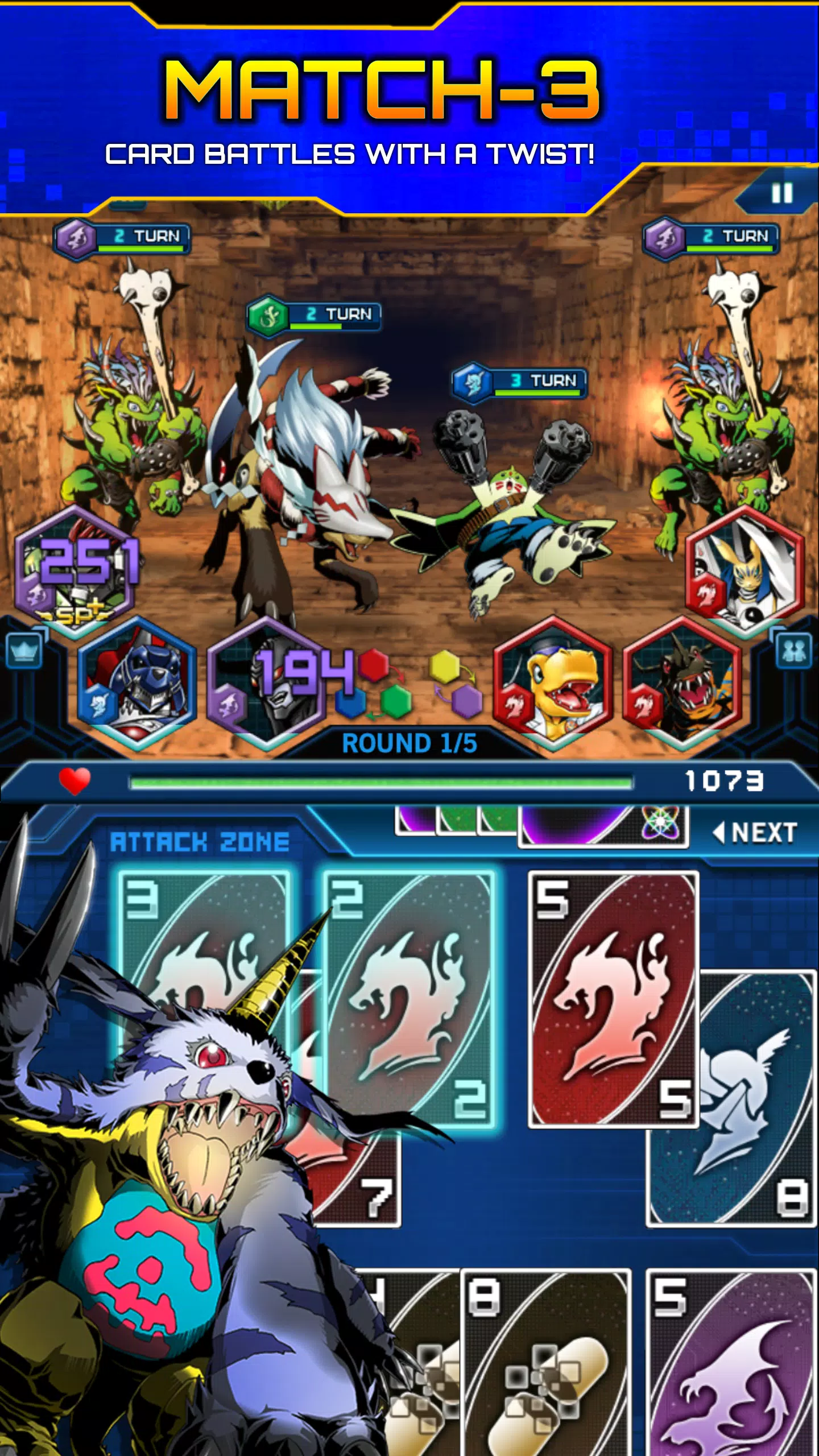 Digimon Heroes! Screenshots