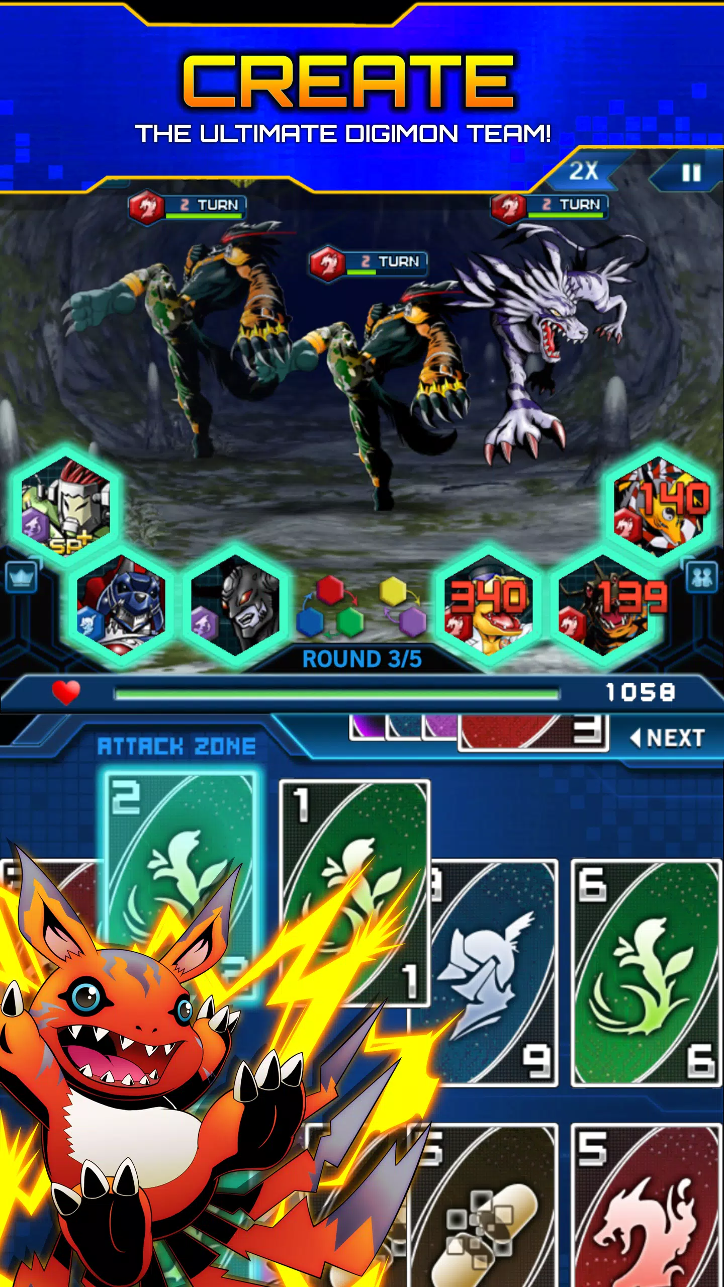 Digimon Heroes! Screenshots