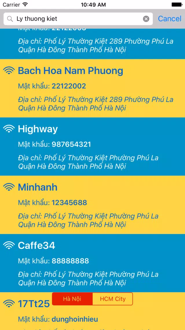 Pass Wifi Screenshots
