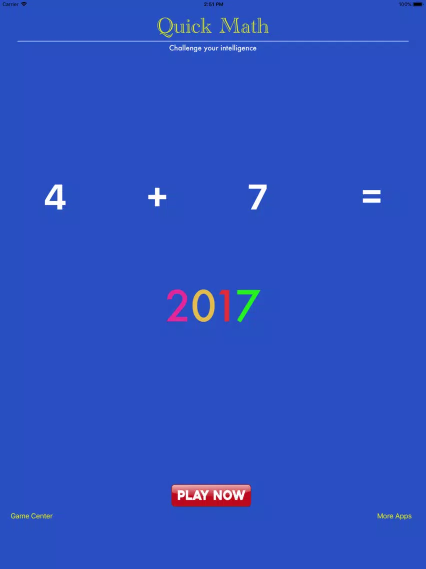 Quick Math 2018 iPad Screenshots