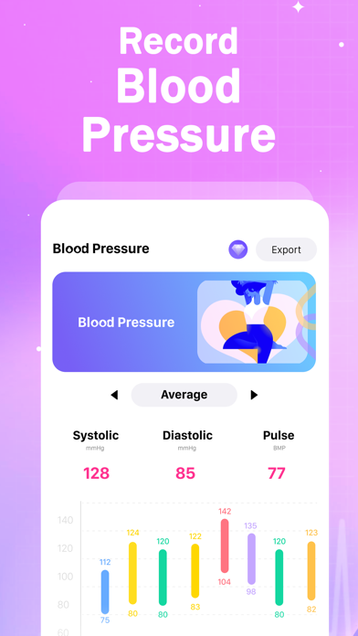 Blood Pressure Tracker BX Screenshots