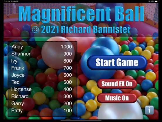 Magnificent Ball iPad  Ekran Görüntüleri