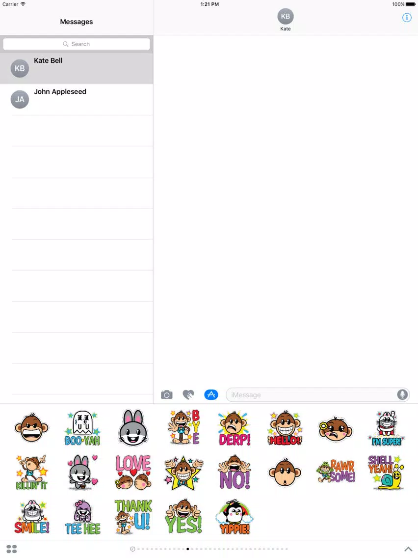 Yippie Yeah Yeah Stickers iPad スクリーンショット