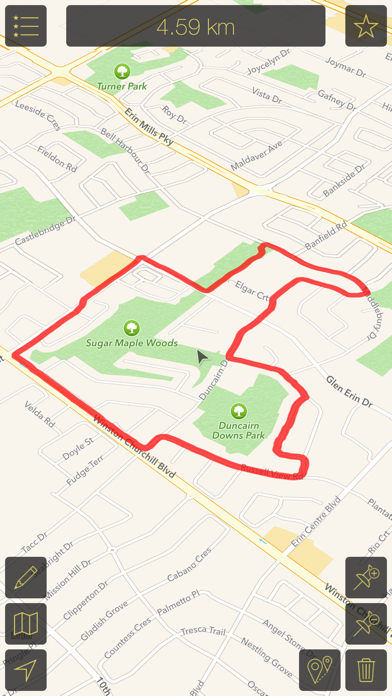 Map Calculator 2.0 - Measure Distance & Area, Map a Walk, Run or Bike Ride Screenshots