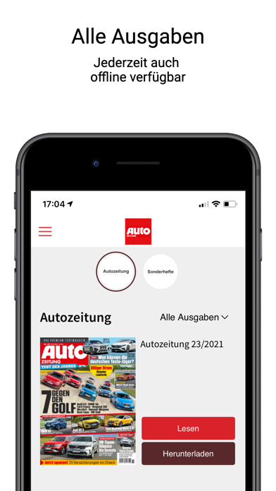 AUTO ZEITUNG ePaper Screenshots