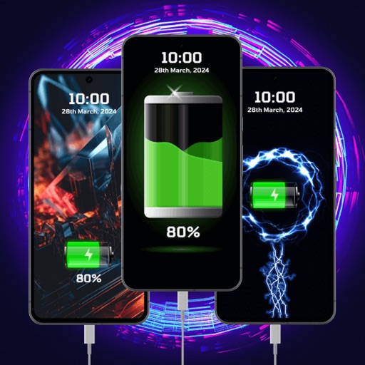 4K Battery Charger Animation 4K Battery Charger Animation
