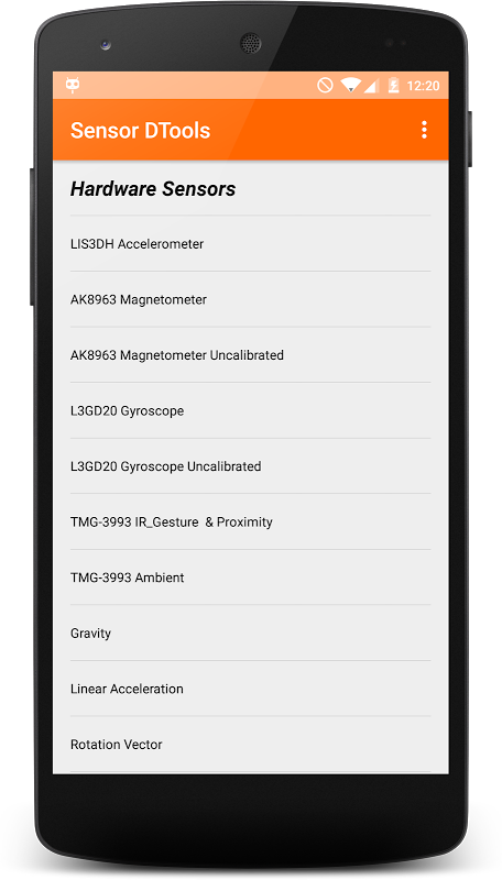 Sensor Tools स्क्रीनशॉट