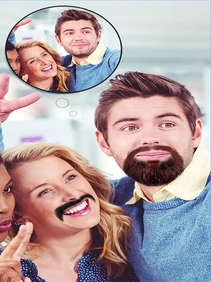 Beard Photo Booth & Mustache Camera HD Montage iPad Screenshots
