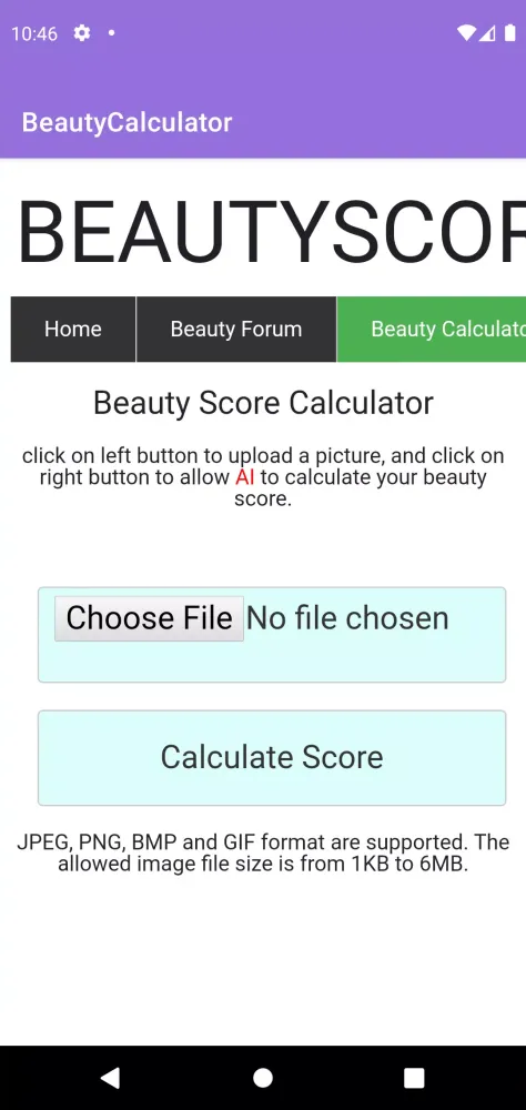Beauty Calculator Screenshots