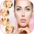 Beauty face plus makeup selfie