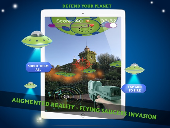 AR Invaders Attack iPad  Ekran Görüntüleri