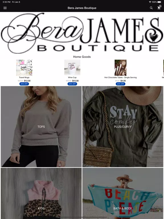 Sapphire Rose Boutique iPad Screenshots