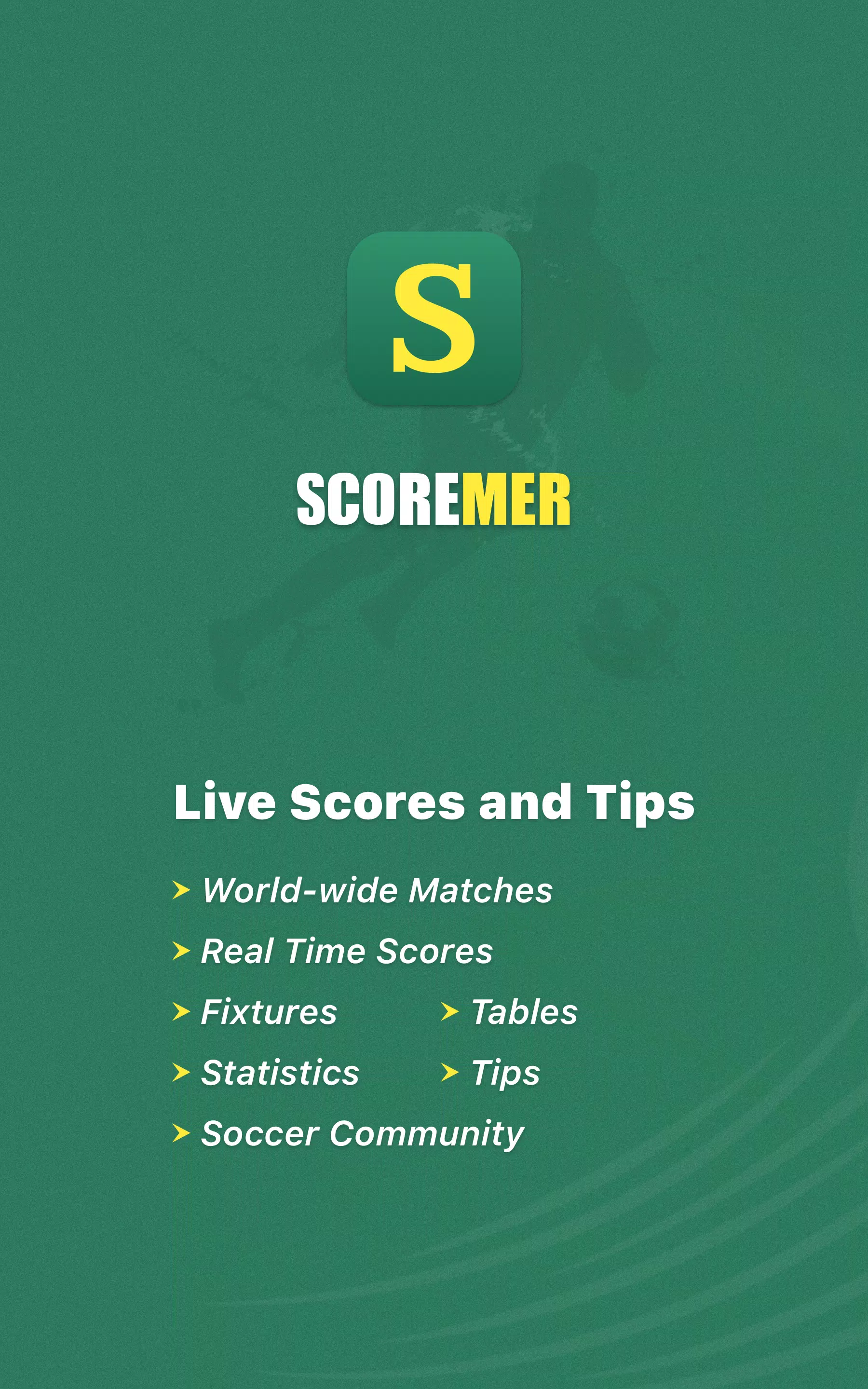 Capturas de tela do Scoremer