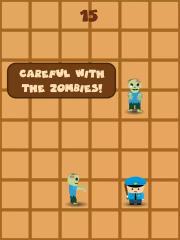 Tangkapan layar Police Vs Zombies iPad 