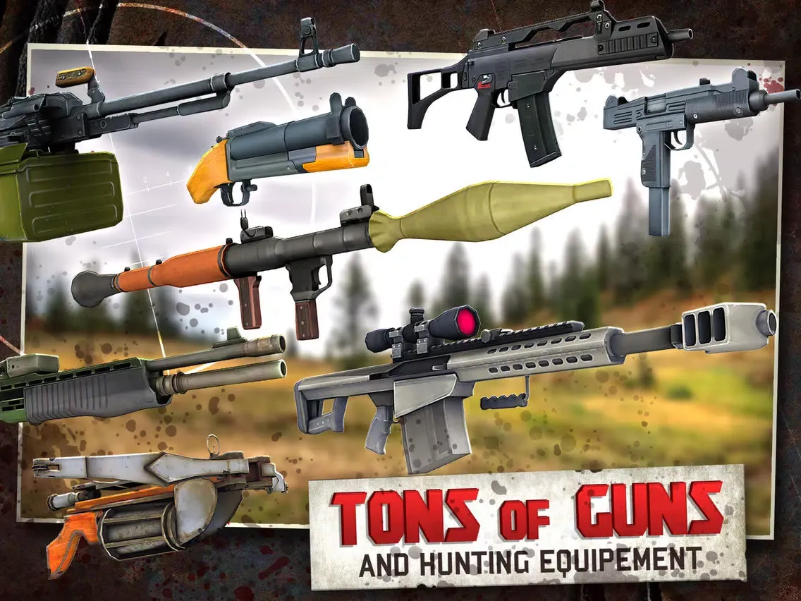 Dead Forest Zombie Deer Hunter iPad Screenshots