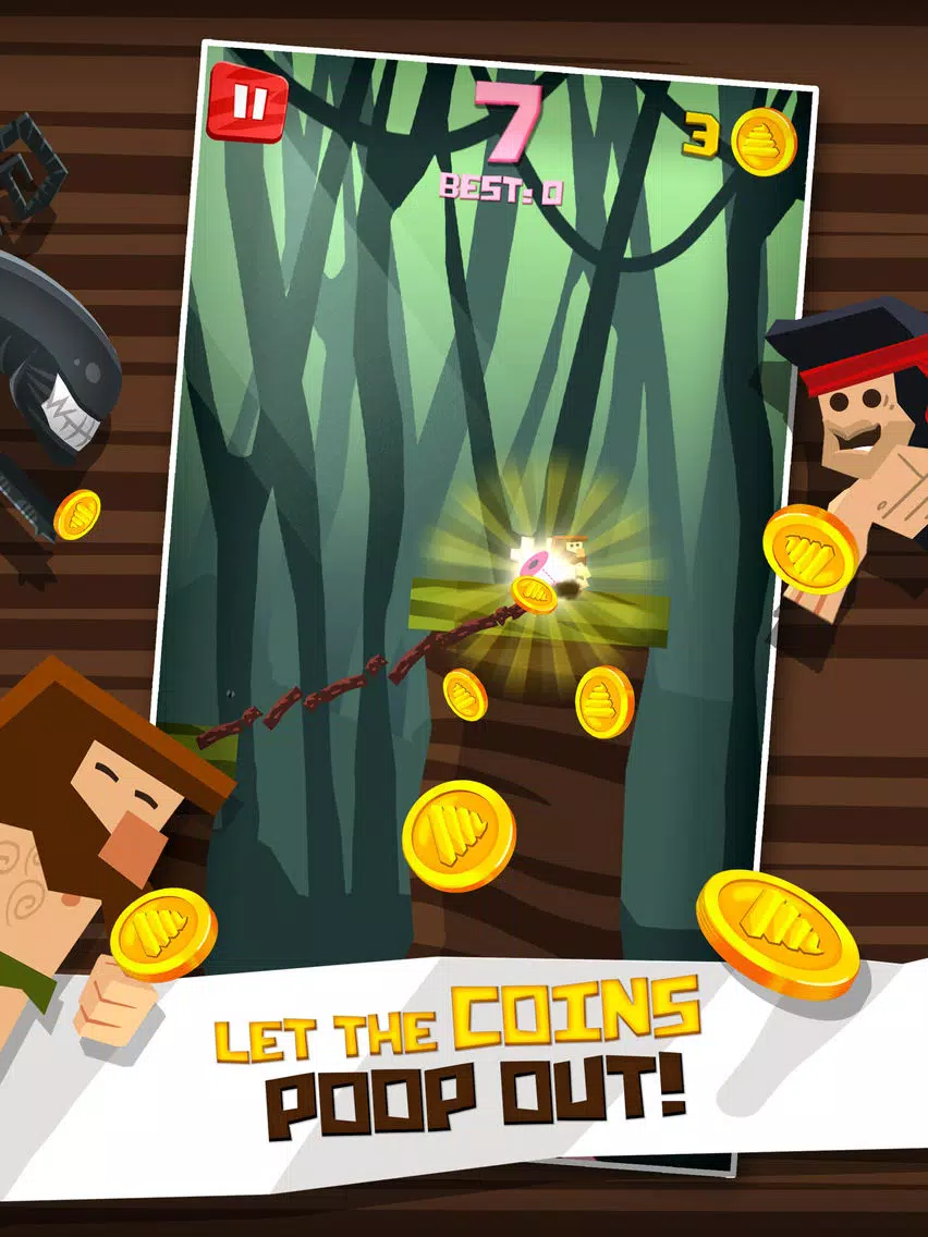 Turdzan Play the Real Hero Legend of Pou Endless Run Arcade Game iPad Screenshots