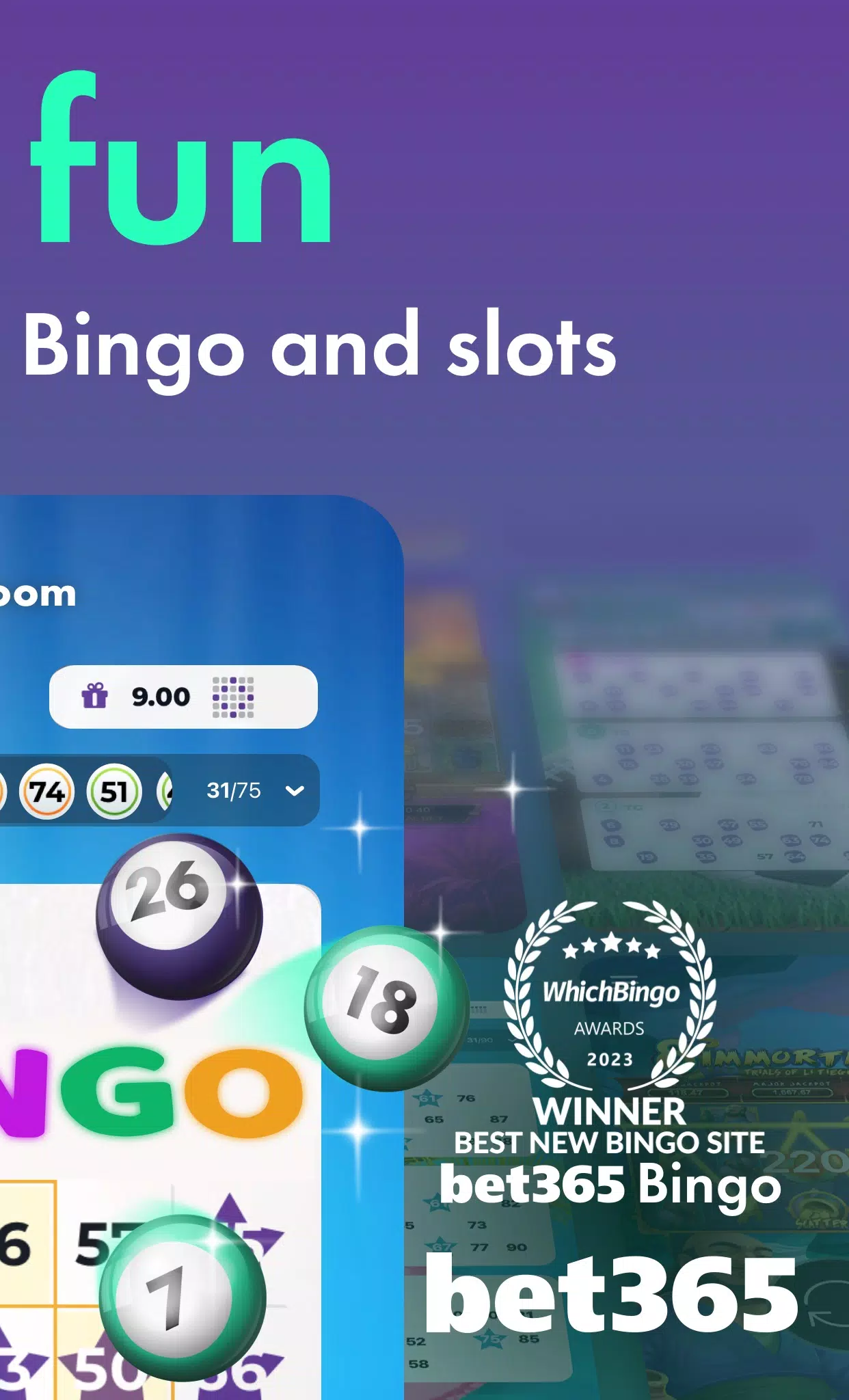 bet365™ Bingo Real Money Bingo Screenshots