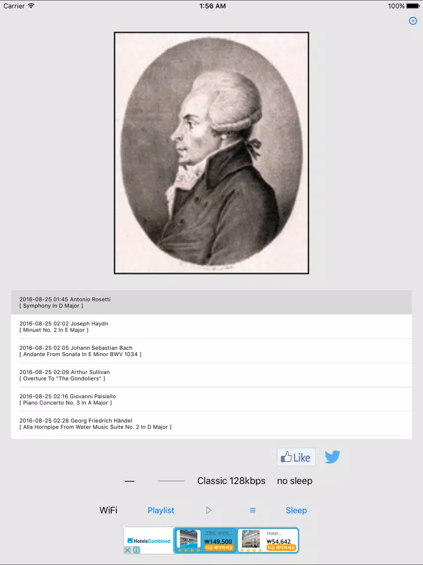 Classical Music 24 hours iPad Screenshots