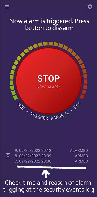 Anti theft mobile alarm Screenshots