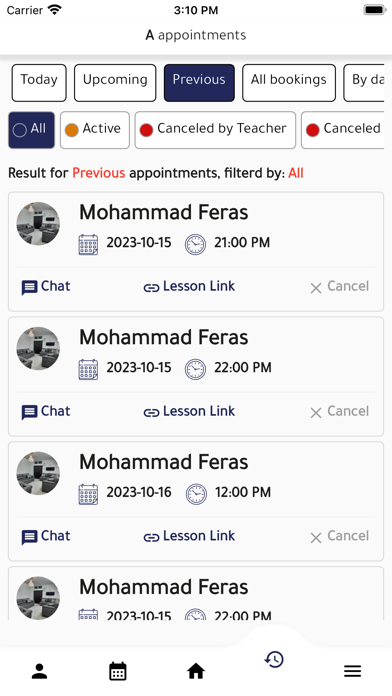 Tangkapan layar EzyDars Teachers