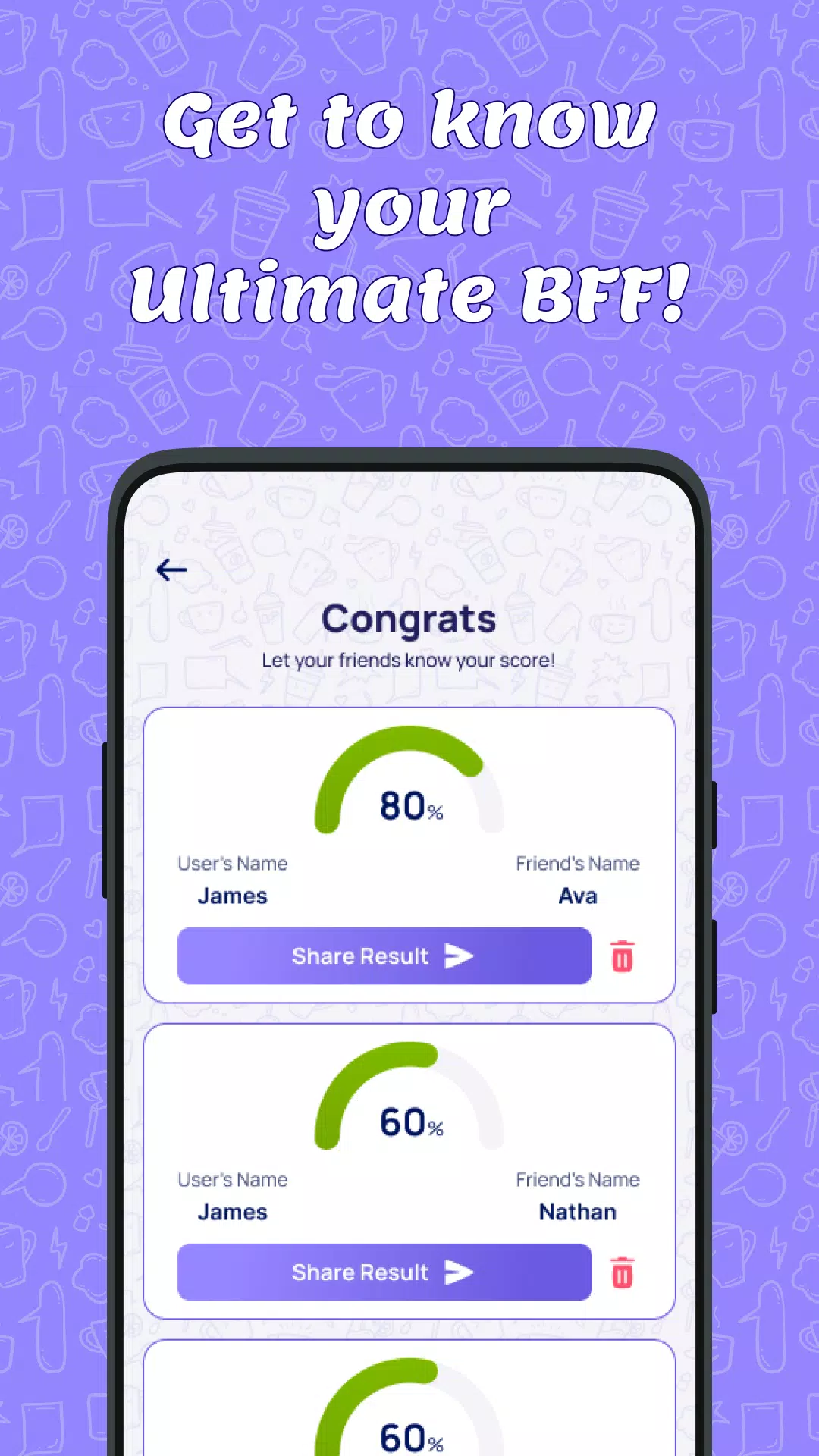 BFF Test Screenshots