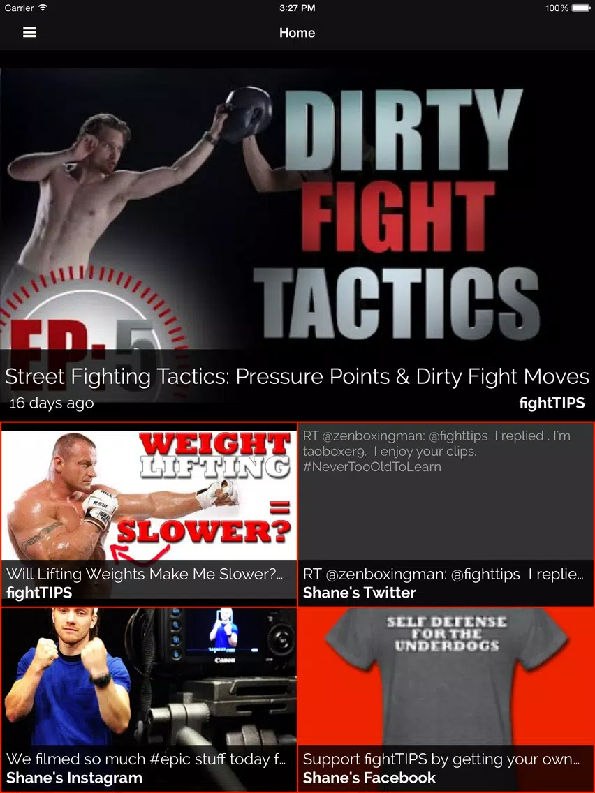 fightTIPS Self Defense Guides iPad Screenshots