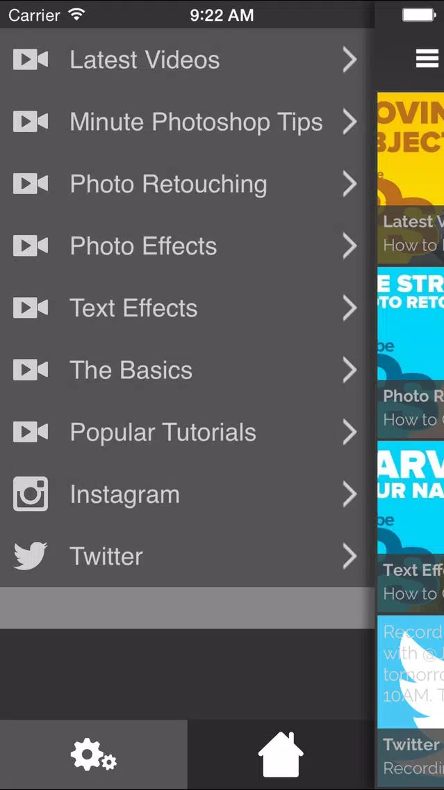 Video Tutorials for Photoshop Screenshots