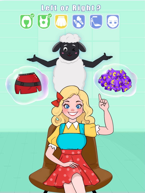 Ảnh chụp màn hình của Left Or Right: Anime Dress Up iPad