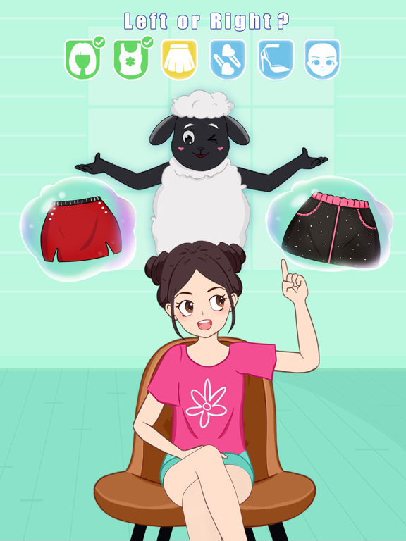 Ảnh chụp màn hình của Left Or Right: Anime Dress Up iPad