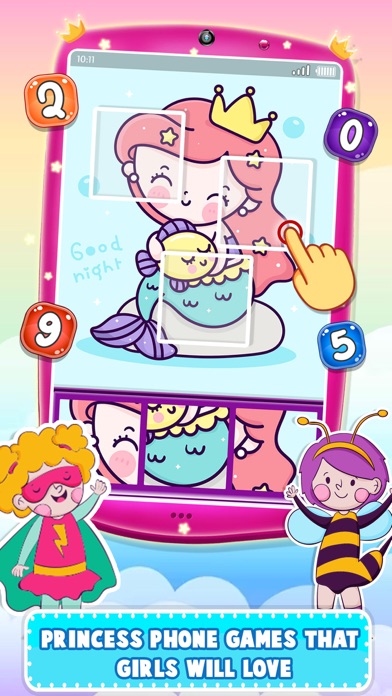 Capturas de tela do Pink Princess Phone for Girls