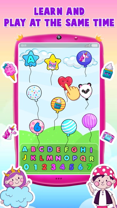Capturas de tela do Pink Princess Phone for Girls