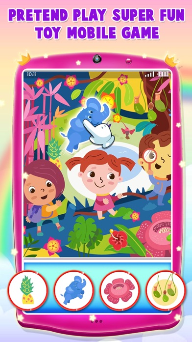 Capturas de tela do Pink Princess Phone for Girls