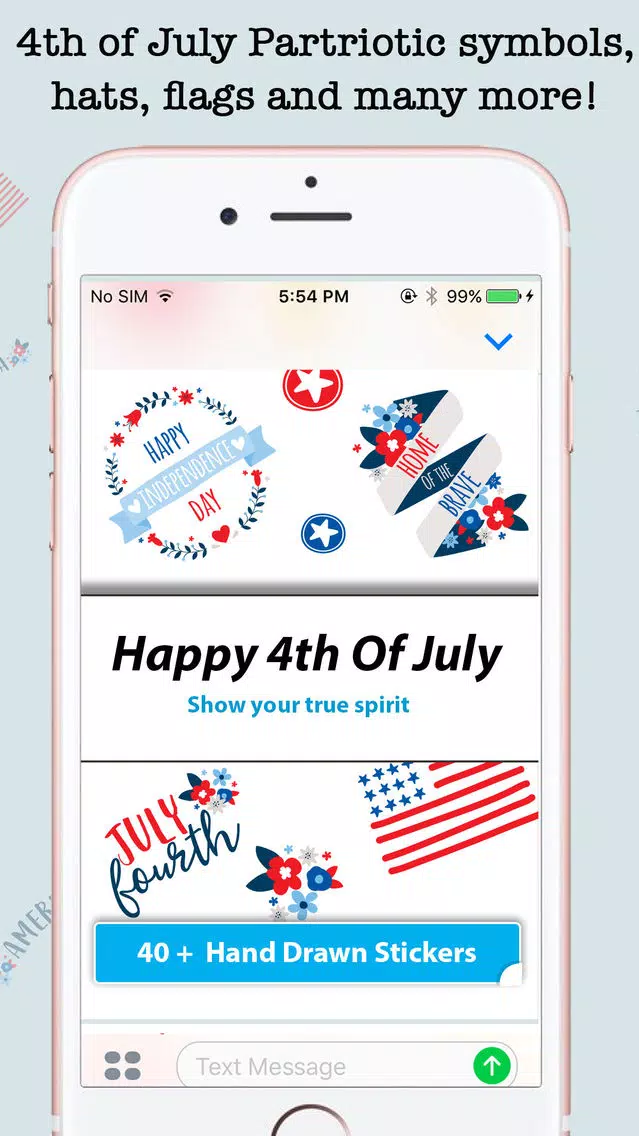 Animated 4th Of July Stickers For iMessage Screenshots