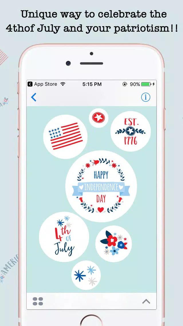 Animated 4th Of July Stickers For iMessage Screenshots
