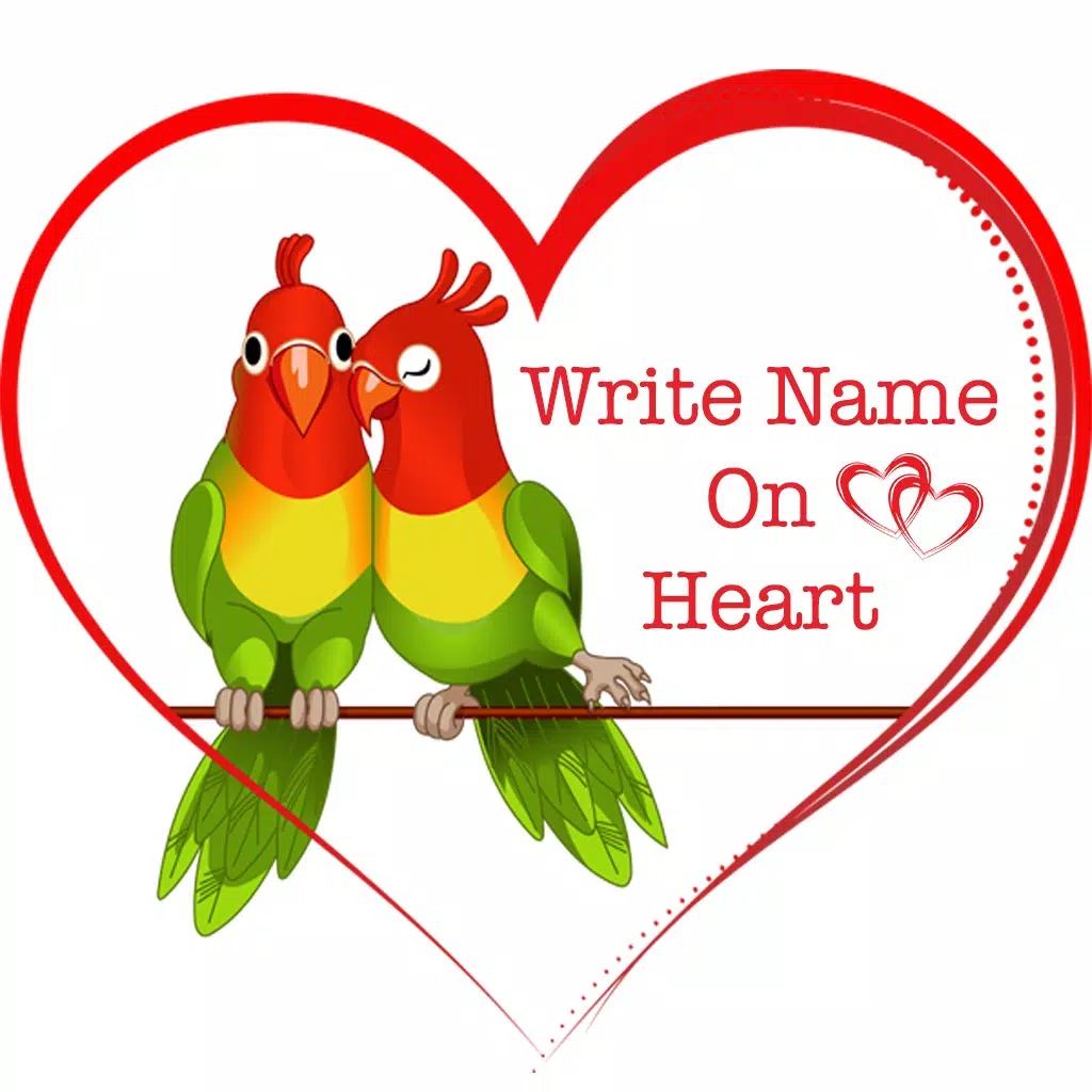 Write Name on Heart Write Name on Heart