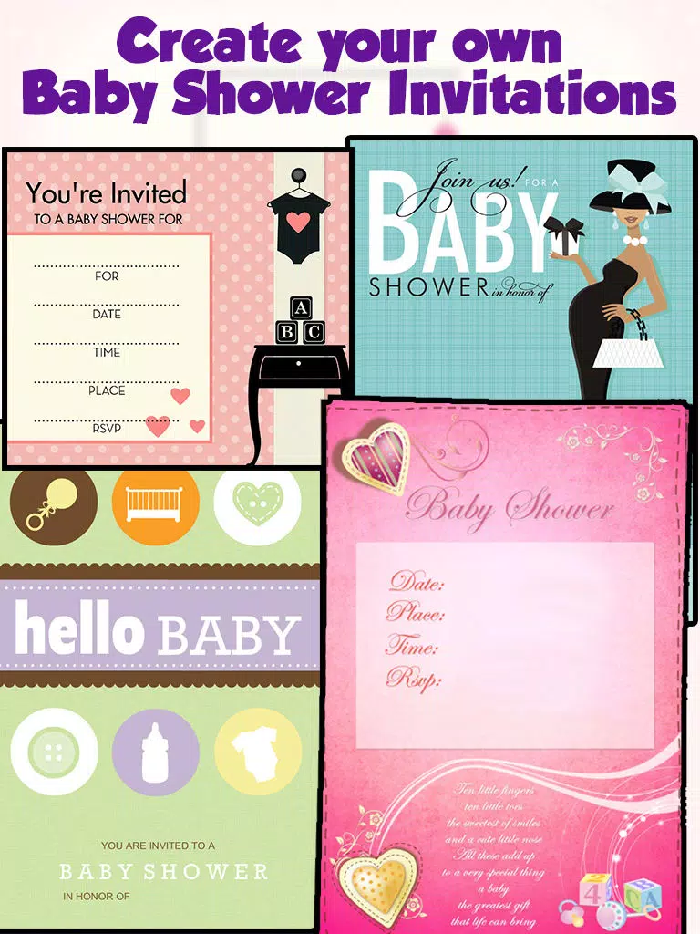 Zrzuty ekranu Baby Shower Cards & Invitations iPad