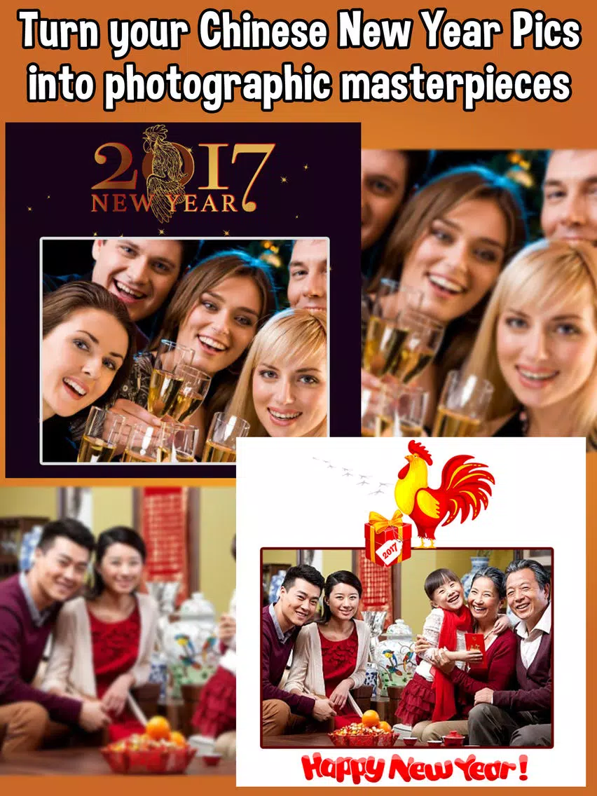 Chinese New Year Frames Photo Editor & Collage iPad Screenshots