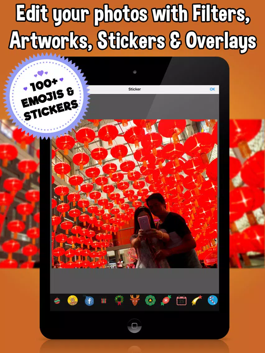 Chinese New Year Frames Photo Editor & Collage iPad Screenshots