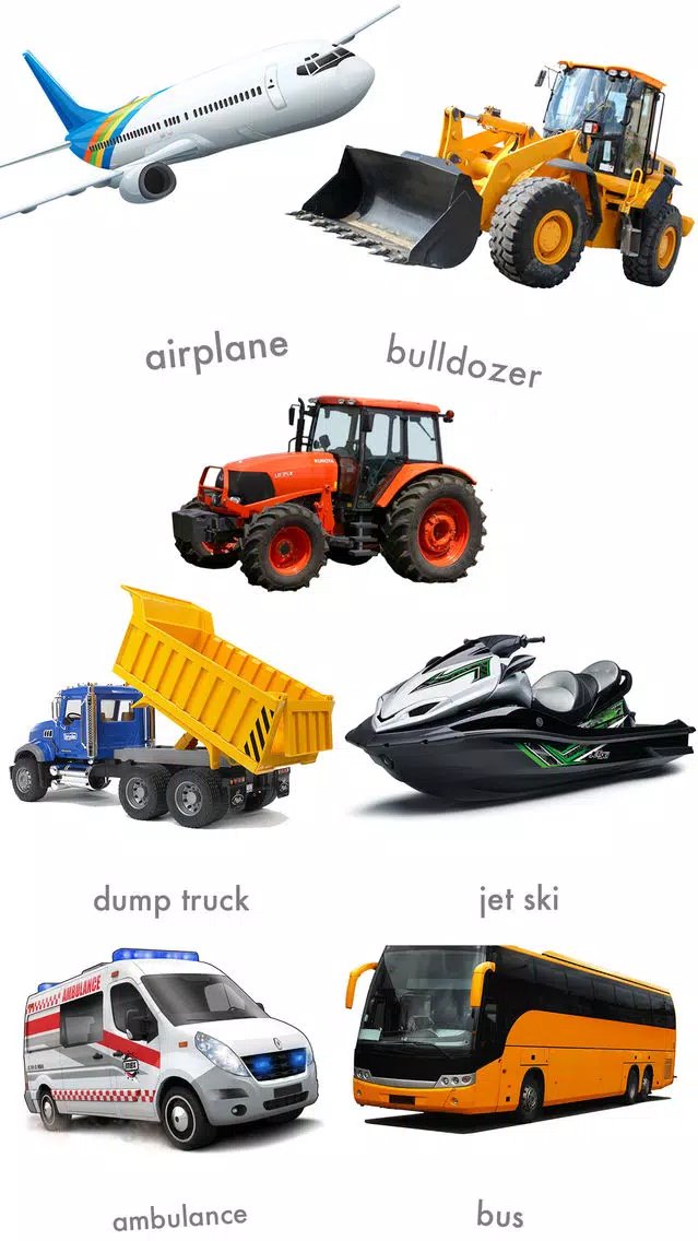 Toddlers My Baby First Words - Vehicles Screenshots