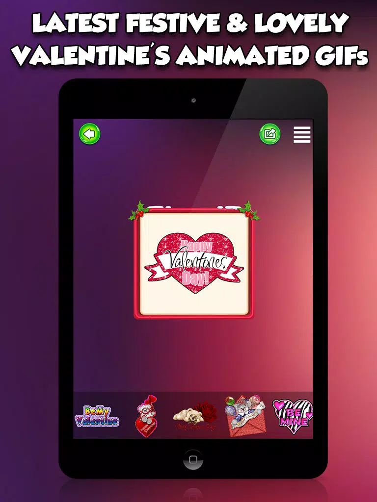 Zrzuty ekranu Valentine's Day 3d Emojis & GIFs iPad
