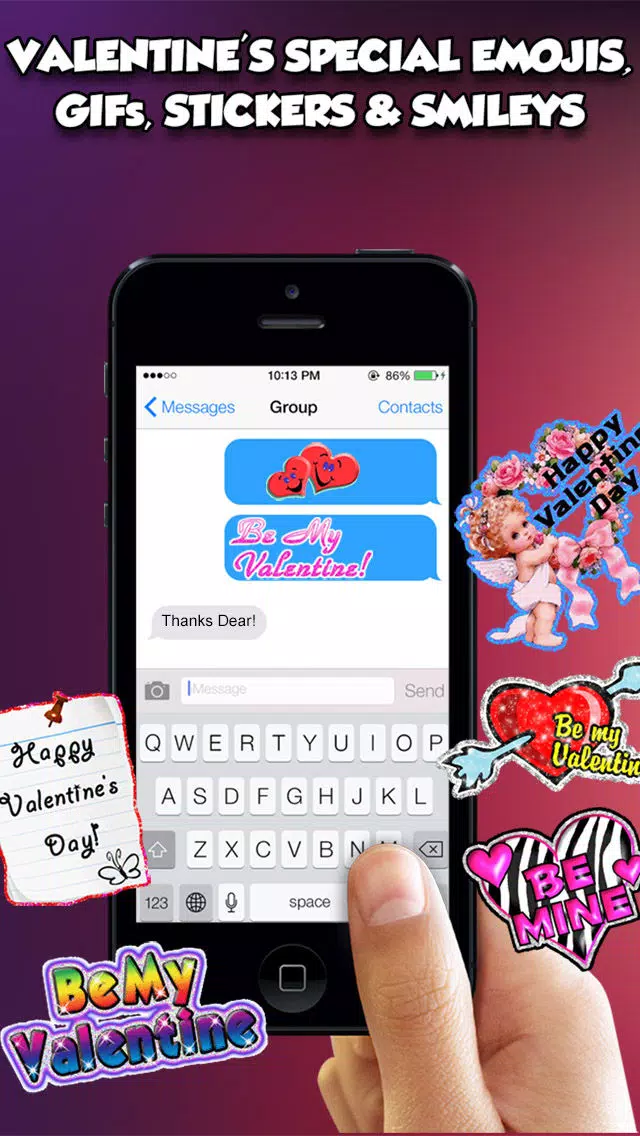 Zrzuty ekranu Valentine's Day 3d Emojis & GIFs