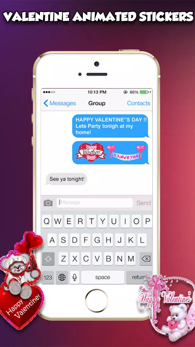 Zrzuty ekranu Valentine's Day 3d Emojis & GIFs